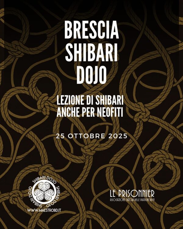Lezione di Shibari e Bondage – Brescia Shibari Dojo – 25 ottobre